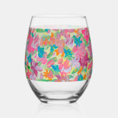 Sunny Pastel Wijnglas Zonder Voet (Achterkant)