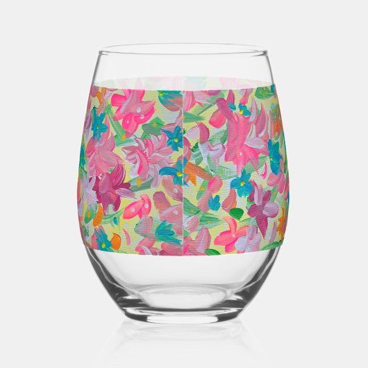 Sunny Pastel Wijnglas Zonder Voet (Links)