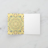 Sunny Pattern in Gentle Yellow Notitiekaartje (Binnen)