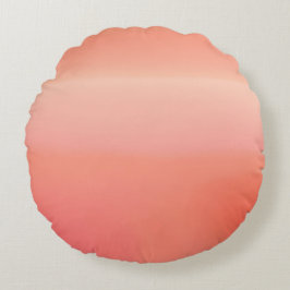 Sunny Peach AI art Rond Kussen