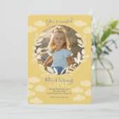 Sunny Photo Birthday Party Kaart (Staand voorkant)