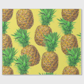 Sunny pineappels cadeaupapier (Vlak)