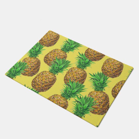 Sunny pineappels deurmat (Schuin)