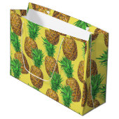 Sunny pineappels groot cadeauzakje (Voorkant Gekanteld)