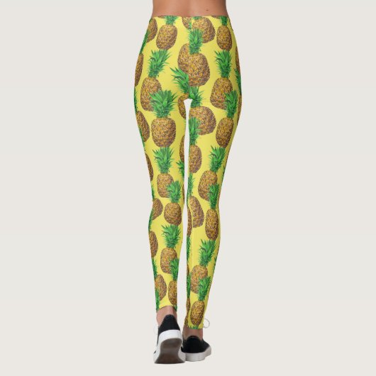 Sunny pineappels leggings (Achterkant)