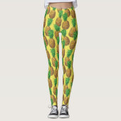 Sunny pineappels leggings (Voorkant)