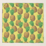 Sunny pineappels sjaal<br><div class="desc">Ik had ananas getekend met inktmarkers op papier,  toen deed ik het patroon in Photoshop.</div>