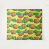 Sunny pineappels wandkleed (Voorkant (horizontaal))