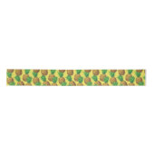 Sunny pineapples satin ribbon satijnen lint (Voorkant)