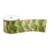 Sunny pineapples satin ribbon satijnen lint (Spoel)