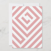 Sunny Pink Palm Springs Pool Birthday Kaart (Achterkant)