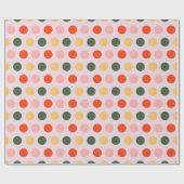 Sunny Polka Dots Cadeaupapier (Vlak)