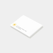 Sunny Positive Message Custom Post-it® Notes (Schuin)