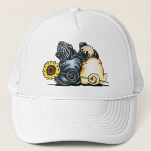 Sunny Pugs Trucker Pet