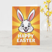 Sunny Rabbit Burst Animated Card Kaart (Gele Bloem)