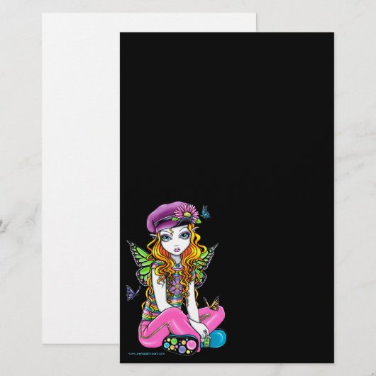 "Sunny" Rainbow Fairy Get Pen Stationery Briefpapier (Voorkant / Achterkant)