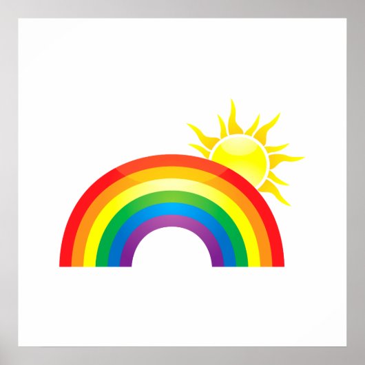 Sunny Rainbow Poster (Voorkant)
