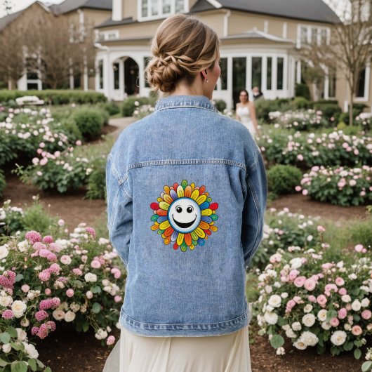 Sunny Ray Flower Denim Jacket (Huwelijk Achterkant)