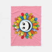 Sunny Ray Flower Fleece Deken (Voorkant)