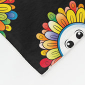 Sunny Ray Flower Fleece Deken (Hoek)
