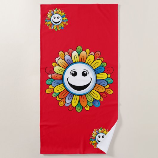 Sunny Ray Flower Strandlaken (Voorkant)