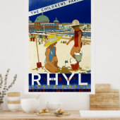 Sunny Rhyl North Wales 1935 Poster (Keuken)