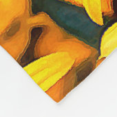 Sunny Rudbeckia Black-Eyed Susan Fleece Deken (Hoek)