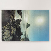 Sunny Rugged Coastal Beach Foto Legpuzzel (Horizontaal)