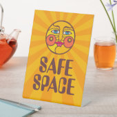 Sunny Safe Space Reclamebord Met Voetstuk (Insitu)