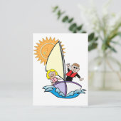 Sunny Sailing Briefkaart (Staand voorkant)