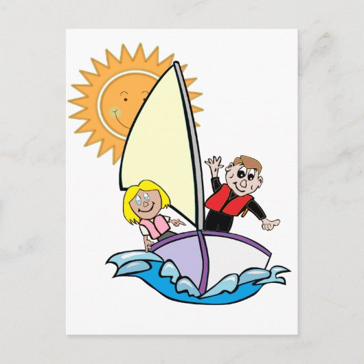 Sunny Sailing Briefkaart (Voorkant)