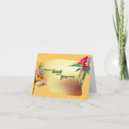 Sunny Samoan Tropical Dank je wel Bedankkaart