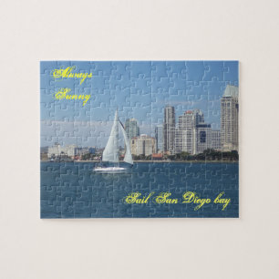 Sunny San Diego Bay Puzzle en Gift Box Legpuzzel