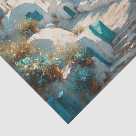 Sunny Santorini 2 Griekse Decoupage Papier (Detail)