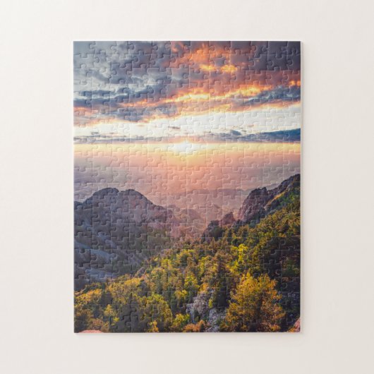 Sunny Schilderachtig Puzzles Mountain Art Complex Legpuzzel (Verticaal)