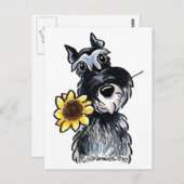 Sunny Schnauzer Classic Briefkaart (Voorkant / Achterkant)