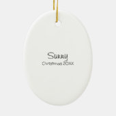 Sunny Schnauzer Classic Personalized Keramisch Ornament (Achterkant)
