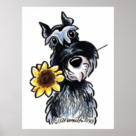 Sunny Schnauzer Classic Poster (Voorkant)