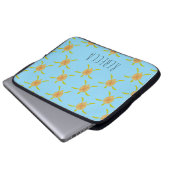 Sunny Sea Turtle Electronics Bag Laptop Sleeve (Voorkant onderkant)