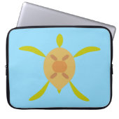 Sunny Sea Turtle Electronics Bag Laptop Sleeve (Voorkant)