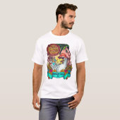 Sunny Seagull Coastal Hondenliefhebber Vibes T-shi T-shirt (Voorkant volledig)