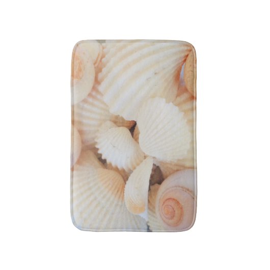 Sunny Seashells Bath Mat Summer Beach Exotic Shell (Voorkant Verticaal)