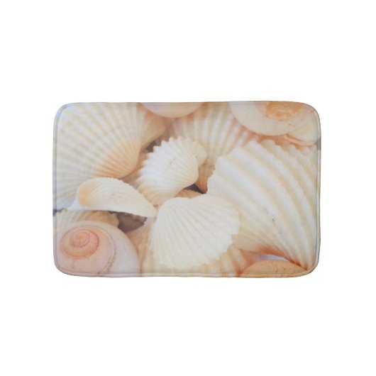 Sunny Seashells Bath Mat Summer Beach Exotic Shell (Voorkant)