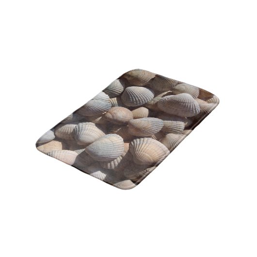 Sunny Seashells, Bath Mat, Summer Beach, Natuur Badmat (Gekanteld)