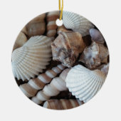 Sunny Seashells Collectie Natuur Keramisch Ornament (Voorkant)