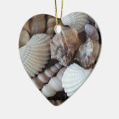 Sunny Seashells Collectie Natuur Keramisch Ornament (Links)