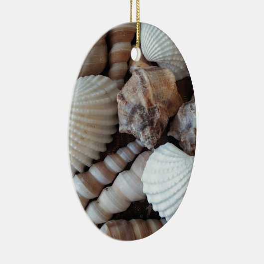 Sunny Seashells Collectie Natuur Keramisch Ornament (Rechts)