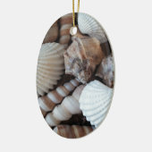Sunny Seashells Collectie Natuur Keramisch Ornament (Links)