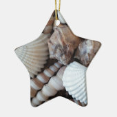 Sunny Seashells Collectie Natuur Keramisch Ornament (Links)