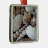 Sunny Seashells Collectie Natuur Metalen Ornament (Rechts)